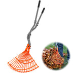 Walensee Leaf Grabber Rake, Long Handle Yard Debris Collector for Lawn