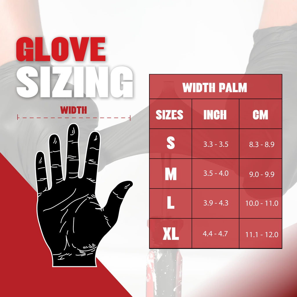 London Labs Black Synthetic Vinyl Exam Gloves Powder Free and Latex Free (Medium, 100 Count)