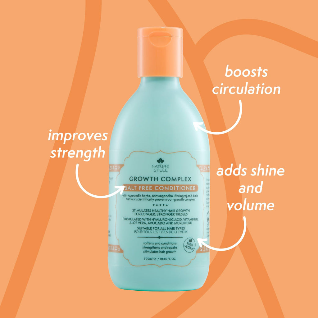 Nature Spell Hair Growth Shampoo and Conditioner Set, Improve Hair Strength & Shine, 10.14 Fl Oz x2