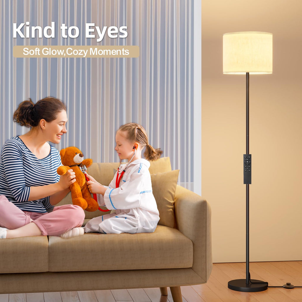 Keepsmile Dimmable Floor Lamps for LivingRoom with 12W LED Bulb,Foot Switch