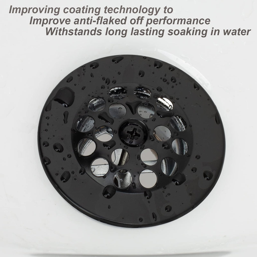 Matte Black Trip Lever Tub Trim Kit Set with Trip Lever Overflow Face Plate, No putty Gasket,Trip Lever Bathtub Drain with Strainer, Overflow and Matching Screws, No putty installation By Artiwell