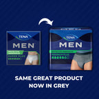 TENA Incontinence Underwear for Men, Maximum Plus Absorbency, L/XL, 56 Count (Waist size 44in-64in)