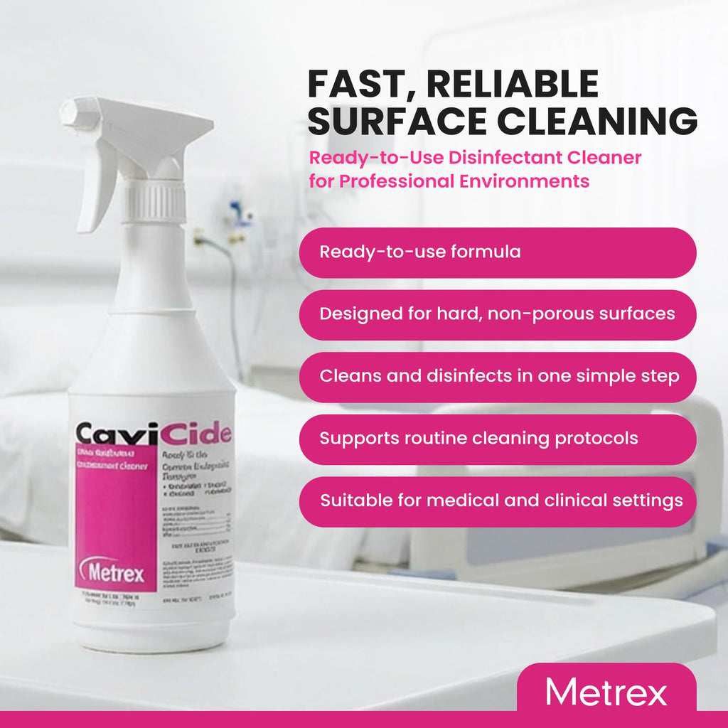 Metrex CaviCide Germicidal Surface Disinfectant Spray, 24 Oz Spray, 12-Pack