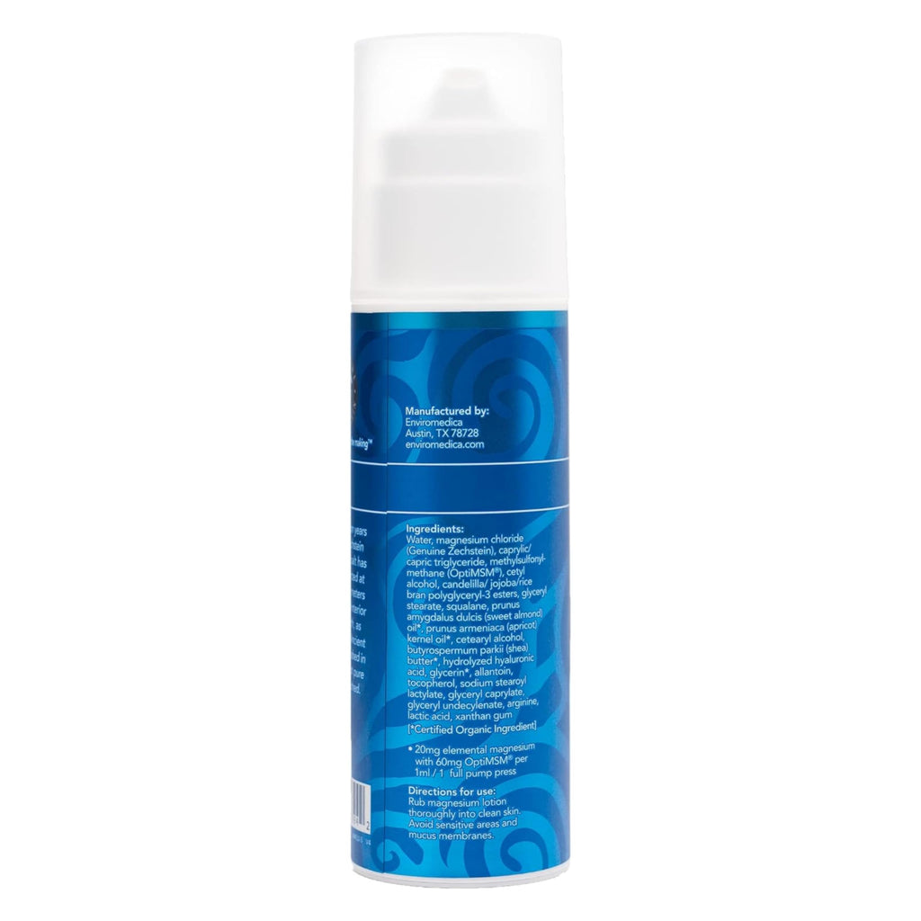 Ancient Minerals Magnesium Lotion Ultra with MSM Pure Genuine Zechstein Magnesium Lotion for Topical Application (5oz)
