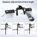 Joy&Jey Clip on Lazy Glasses - Horizontal Reading Glasses 90 Degree for Lying Down Reading or Watching TV, Knitting Up Neck Relax, Prism Glasses for Looking Up Playing Mobile, Neck Protection Glasses