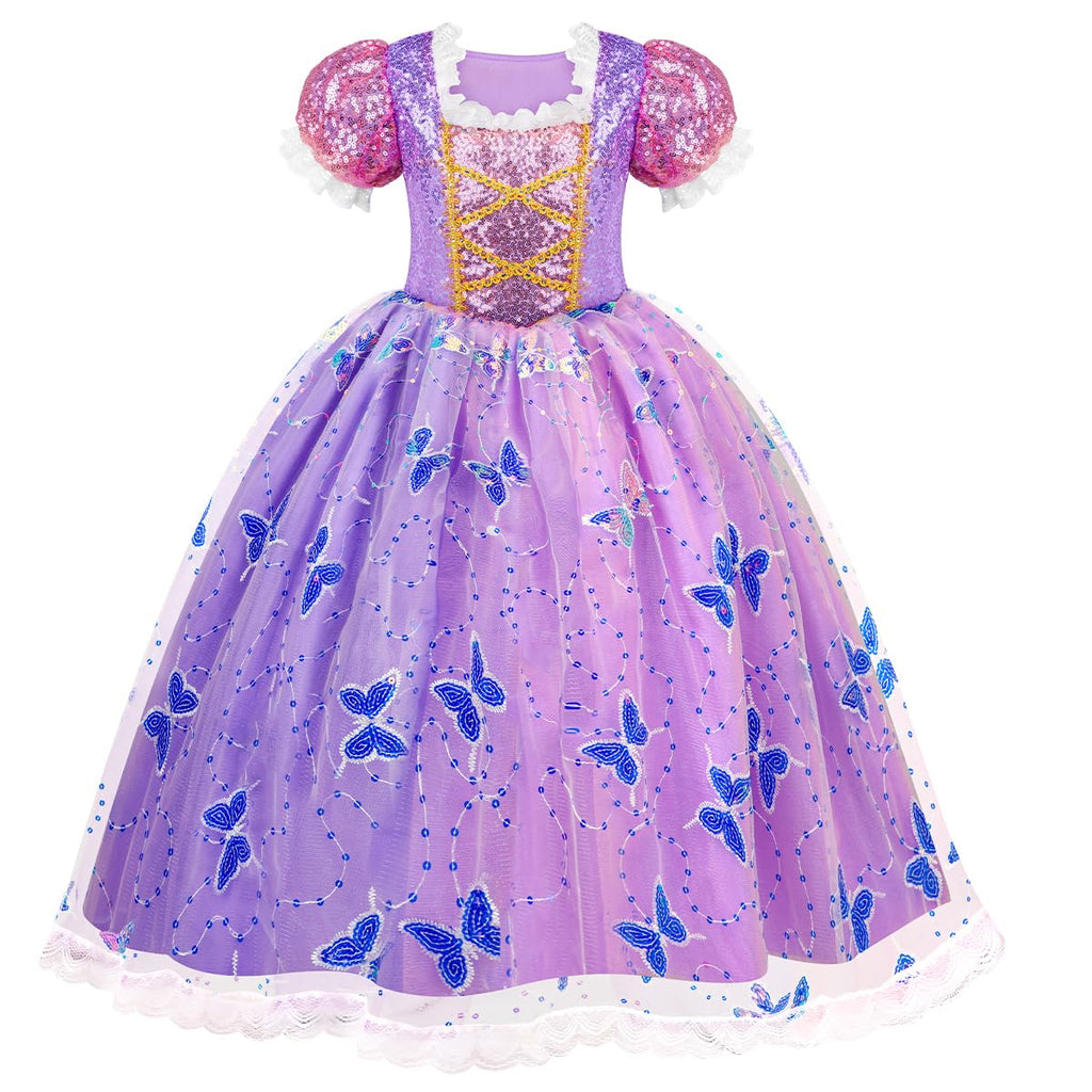 Meland Light Up Princess Dress for Girls, Dress Up Toy Gift Set(7-8 Years)