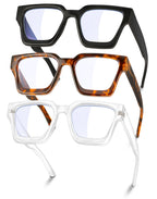 YDAOWKN Oversized Blue Light Blocking Glasses for Woman Rectangle Frame Fashion Chic Preppy Anti Eyestrain
