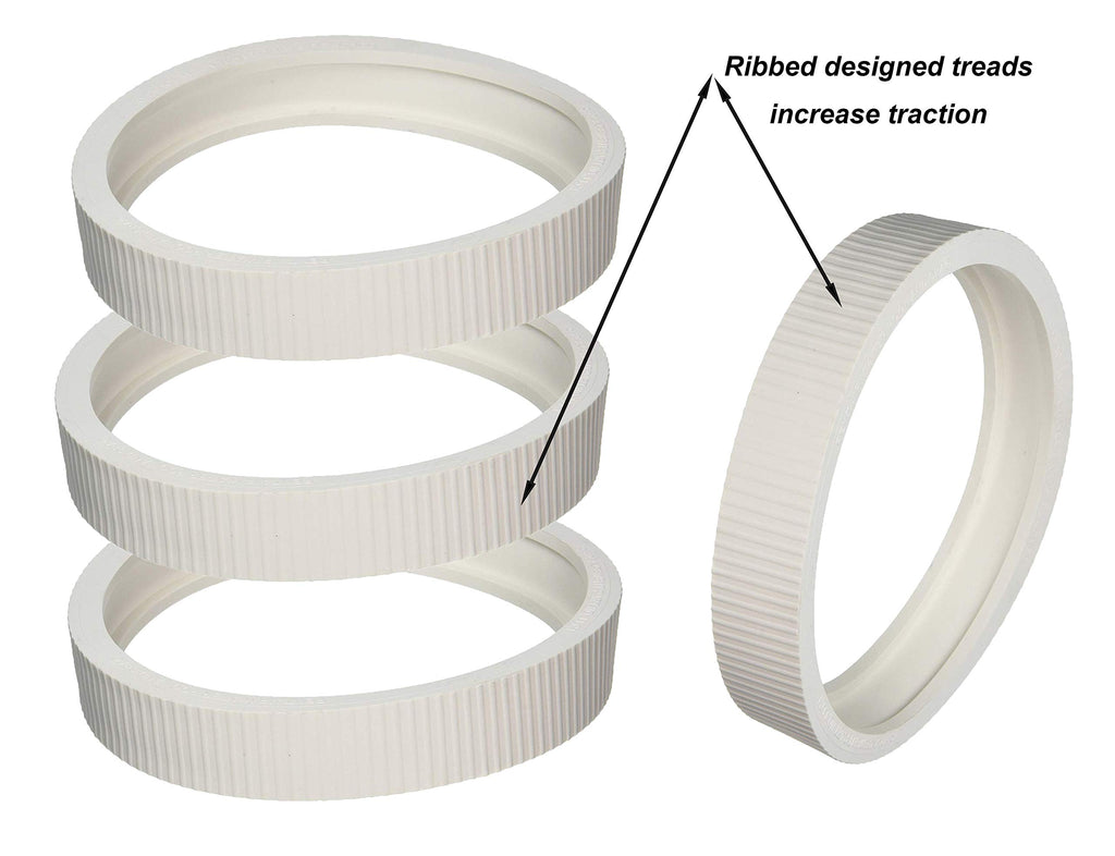 ATIE Pool Cleaner Upgraded Rubber Tire Compatible with Pentair Legend Pool Cleaner Wheel Rubber Tires 360007 and LLC1 (4 Pack)