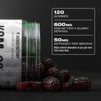 Jacked Factory Ashwagandha Gummies - KSM 66 Ashwagandha Gummies (600mg Per Serving) - Enhance Cognitive Function, Boost Mood, and Promote Hormonal Balance - 120 Gummies, Cherry Splash