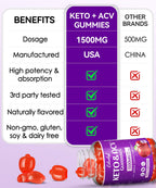 EDUDYF Keto Acv Gummies,Organic Apple Cider Vinegar Gummies,Keto Gummies,Gut Health for Women,Probiotics for Digestive Health,Metabolism,GMO Free & Vegan - 120 Count