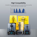 ANYCUBIC ABS-Like Resin Pro 2, Upgraded 8K 3D Printer Resin with Enhanced Strength and Toughness, High Precision, Low Odor, Wide Compatibility for All LCD Resin 3D Printers (Clear Blue, 1kg)