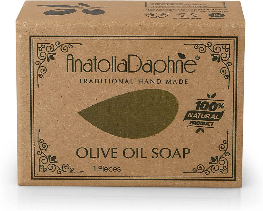 Olive Oil Soap Bar - Handmade 100% Pure Natural & Vegan - 5.3 oz Each Bar (9 Bars)
