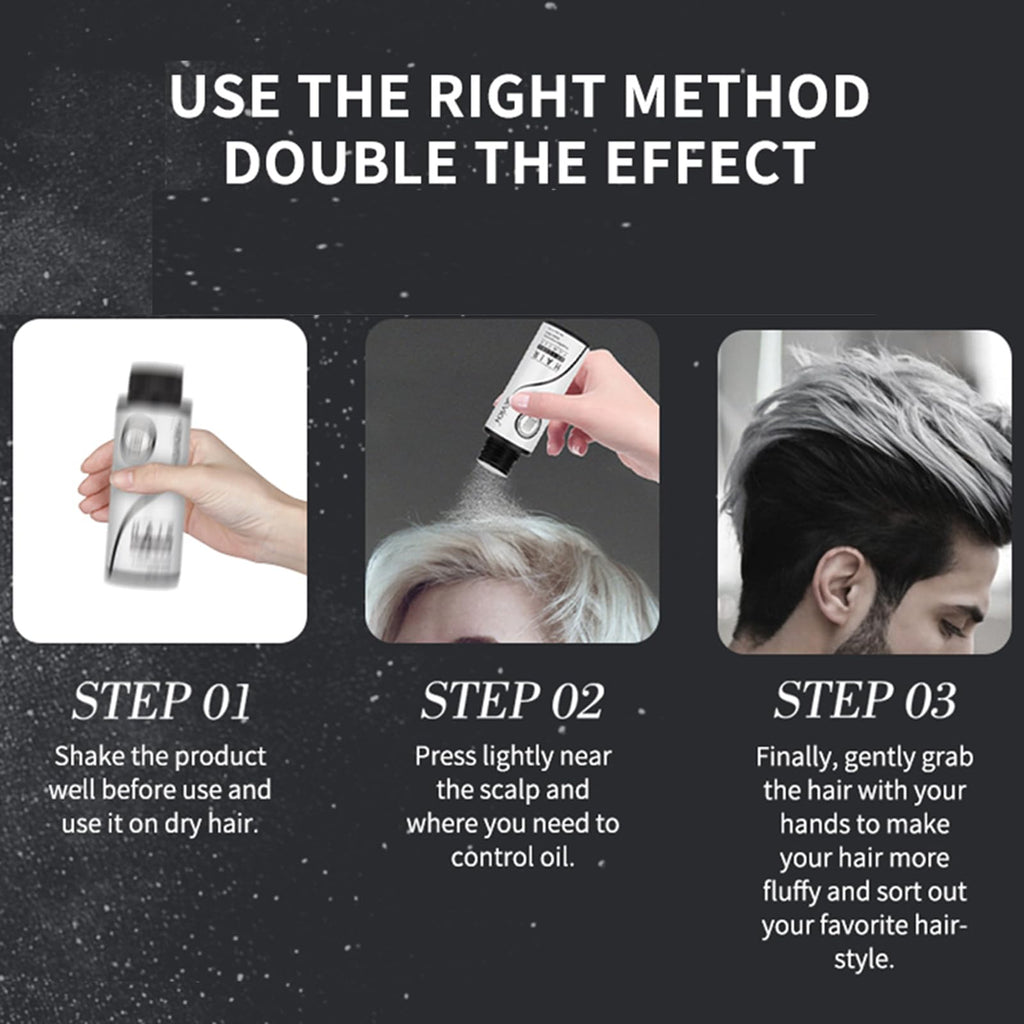 gowwim Volume Up Hair Styling Powder(0.7oz/20g),for Texturizing, Fluffy, Mattifying Hair for Men & Women