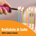 BIC EZ Reach Lighters, Long Metal Wand Candle Lighter, Home Décor Collection, 6-Pack (Designs May Vary)