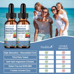 Magnesium Glycinate Liquid Drop - 4 Synergistic Magnesium Complex - Plus Potassium,L-Theanine,Vitamin B,C,D3,K2- Support Sleep, Calm, Heart, Nerves, Muscles - High Absorption - Sugar-Free - 1Pack
