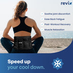 REVIX Ice Packs for Injuries Reusable Gel for Back Pain Relief (16'' X 9'')-Gel Cold Pack for Shoulder, Lower Back, Thigh & Arm, Cold Compress Therapy for Pain Relief Swelling, Bruises & Tension