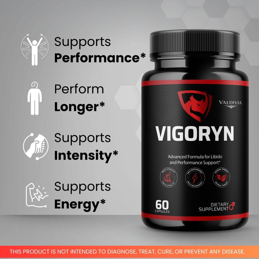 Valdivia (5 Pack) Vigoryn Capsules - Official Vigoryn Supplement, Premium Formula, Natural Vitamins for Health & Wellness - 300 Capsules for 5 Months