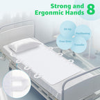 Washable Bed Pad for Incontinence: Waterproof Bed Pads with 8 Handles,Reusable Bed Underpads, Waterproof Positioning Bed Pads for Elderly Adult,Incontinence,Bedwet Kids,Bedridden,Hospitals, 34x52 Inch