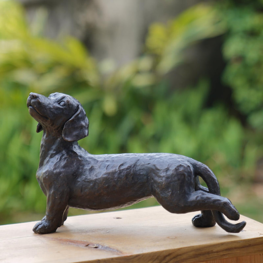 LC LCdecohome Dog Statues Outdoor Dachshund Décor 12.75 * 4 * 8.5 inch