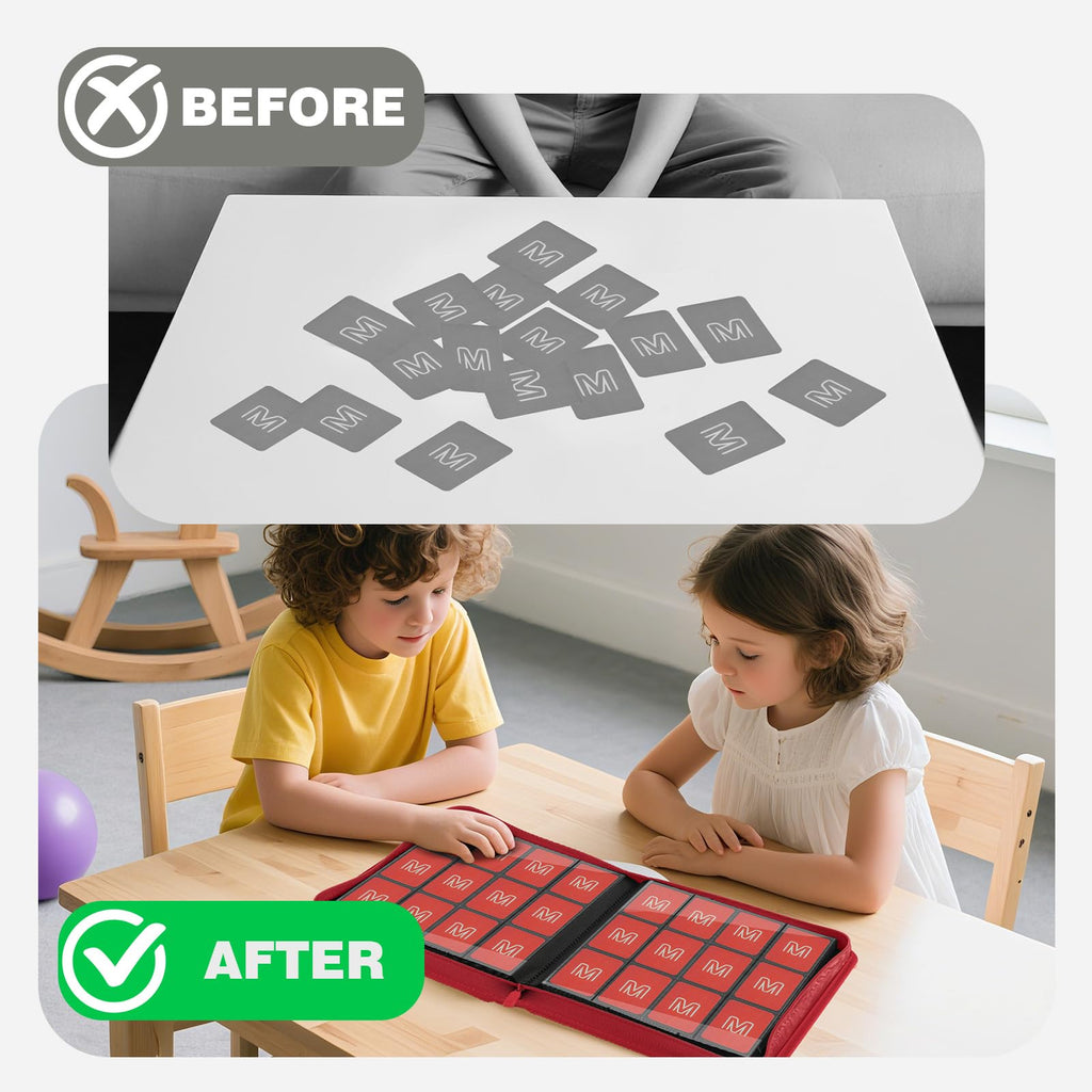 Premium Card Binder 12 Pocket for 720 Pockets Trading Card Binder, PU Zipper Card Collection Album, Sturdy Side-Loading Card Book Holder for MTG, TCG, Game Cards, Sports Cards