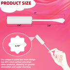 (40-Pack) Calvana White Drip Sticks for Females, Drip Stick Absorbing Sponge, Awkward Essentials, Soft and Comfortable Design, Long Handle Easy Grip, Individually Packaged
