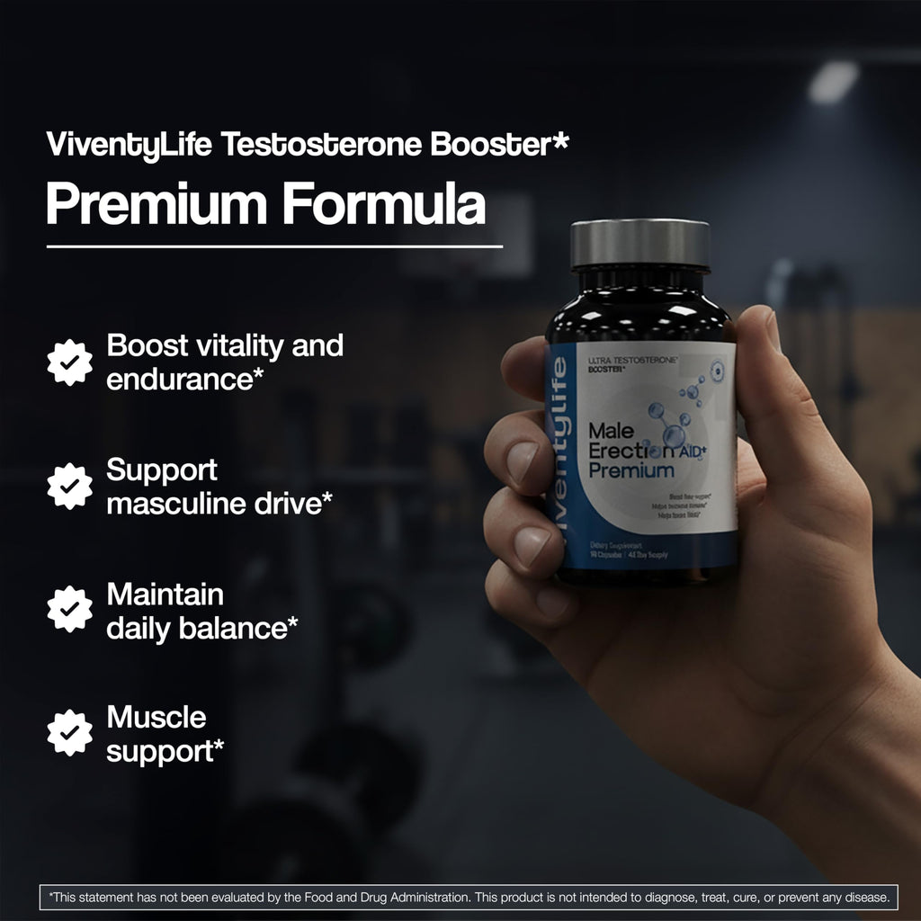 Testosterone Booster Supplement - Semen Volume Booster Supplement for Men, Fertility Supplement, Increase Load Size - 11 Active Ingredients - Horny Goat Weed, Tongkat Ali, L-Arginine - 90 Capsules