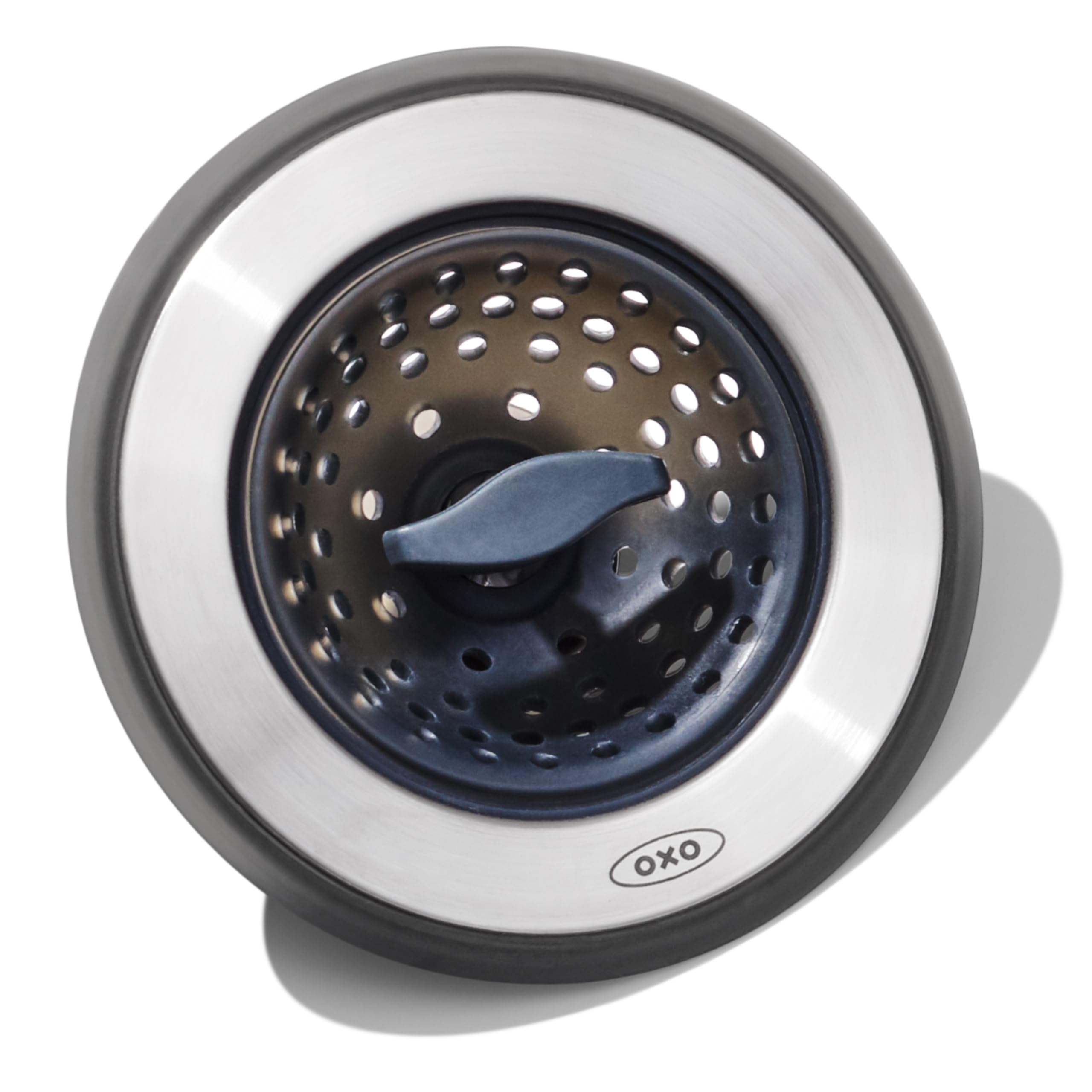 OXO Good Grips 2‑in‑1 Sink Strainer Stopper, Sink Drain Strainer for Kitchen