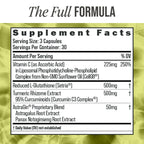 BIOSTACK Cell Shield with Setria Glutathione | Liposomal Supplement with Vitamin C, Turmeric, and C3 Curcumin Complex | Pure Reduced L-Glutathione 500mg
