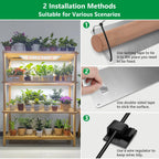 Aumtrly Seed Starting Grow Light, 552 LED Full Spectrum Plant Lamp 4 Panel