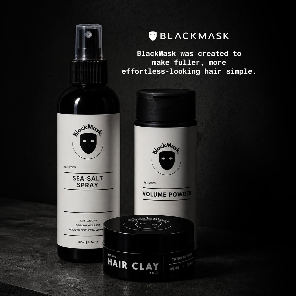 BlackMask Hair Clay for Men, Strong Hold Hair Styling Clay, 3.52oz (1 Pack)