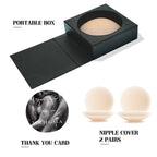 VOCH GALA Premium Nipple Covers, Sticky Bra Alternative, 2 Pairs Crème