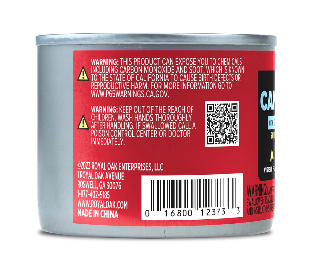 Royal Oak Canned Heat 6-Hour Chafing Fuel, 12 Pack, Comfortable to touch