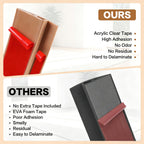 Floor Transition Strip Vinyl Door Threshold Ramp Self Adhesive Carpet Edging Strip Doorway Edge Trim, Overlap Edge Reducer for Laminate Carpet, Floor, Tile (Brown Wood Grain, 1/5" to 2/5", 6.6Ft)