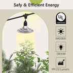 Danshinro Outdoor LED Grow Light, Waterproof String Plant Growing Light, 21 FT Full Spectrum Growth Light, Suitable for Garden, Farm, Flower, Seedling Greenhouse Grow Light (6 Light)