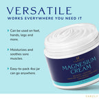 YARELI Magnesium Cream for Pain & Sleep Support - Topical Lotion with Arnica, MSM for Leg Cramps, Muscle Tension, Evening Leg Relaxation - Safe for Adults (4 Fl Oz (Pack of 1), Unscented)