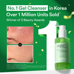 VEGANIFECT Hydrating Gel Face Wash, Citric Acid + LHA + Glycerin + Beta Glucan, Gentle Cleanser, Oil Free, Sensitive Skin, Dehydrated Skin, Korean Skin Care, Big Size (205ml/6.93 fl oz)