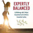 WINDSOR BOTANICALS Myo-Inositol & D-Chiro Inositol 40:1 Ratio - Inositol Supplements with Maca Root & Ashwagandha - 120 Vegan Capsules