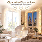 100+16.4FT Warm White Christmas Fairy Lights, Connectable String with Timer