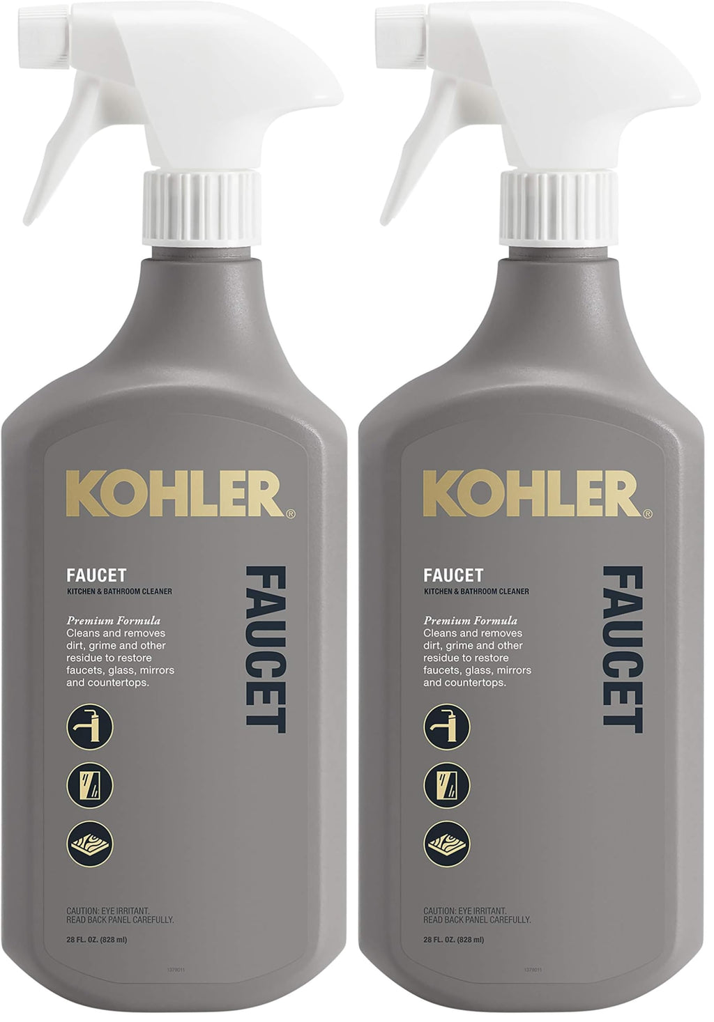 KOHLER K-EC23723-NA Faucet Cleaner, Kitchen and Bathroom Cleaner, 28 FL Oz (Pack of 2)