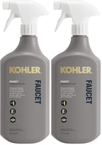 KOHLER K-EC23723-NA Faucet Cleaner, Kitchen and Bathroom Cleaner, 28 FL Oz (Pack of 2)