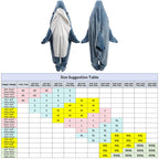 inkArts Shark Blanket Hoodie - Adult Shark Sleeping Bag & Cozy Flannel Hoodie
