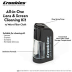 Croakies Lycra Suiters Floater Glasses Strap and Glasses Cleaner Kit, Neon Green Two-Pack