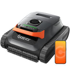 (2026 New) Gosvor Pool Vacuum LiteVac G1, Wall & Waterline & Platform Cleaning, 15.2 lbs Ultra-Lightweight, Up to 200-Min Runtime, Double Filtration, Smart Navigation & App, For Pools up to 2153 sq.ft