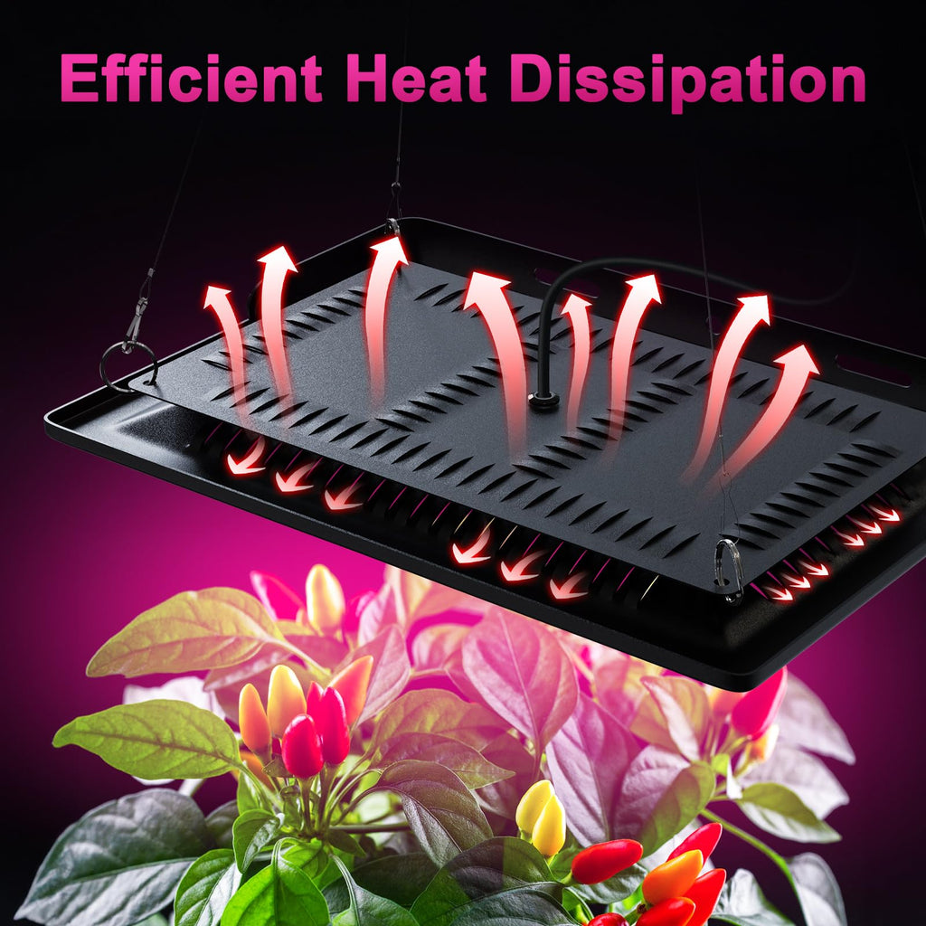 450W Outdoor Grow Lights, Full Spectrum LED Plant Light Waterproof
