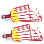 Suwimut 2 Pack Fruit Picker Basket Head, Fruit Harvesting Tool for Gathering Apple Mango Orange Avocados Lemon Peach, Fruits Tree Grabber Tool with Foam Cushion to Prevent Bruising (Pole Not Included)