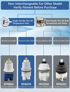 LOWCUS Shower Cartridge Replacement for Delta RP46074 (2006-Present) 1-Pack, Compatible with Delta 13 14 Series Single Handle, Includes Bonnet Nut, Fix Leak or Drip, Temperature or Pressure Issues