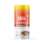 OM MUSHROOM SUPERFOOD Morning Energy Blend – Caffeine-Free Powder with Cordyceps, Lion’s Mane, Rhodiola & Vitamin D2 – Supports Energy, Focus & Endurance – 8.47 oz Canister (30 Servings)