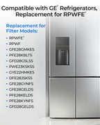 Waterdrop WD-F19C Replacement for GE® RPWFE®, RPWF (with CHIP) Refrigerator Water Filter, Compatible with GFE28GBLTS, GFE28GGKBB, GFE28GSKSS, PFE28KSKSS, PFE28KMKES, 2 Pack (Packaging May Vary)