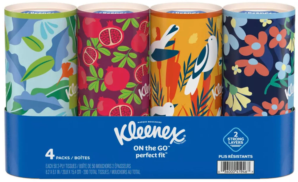 Kleenex Perfect Fit Facial Tissues, 50 ct, 4 Pack
