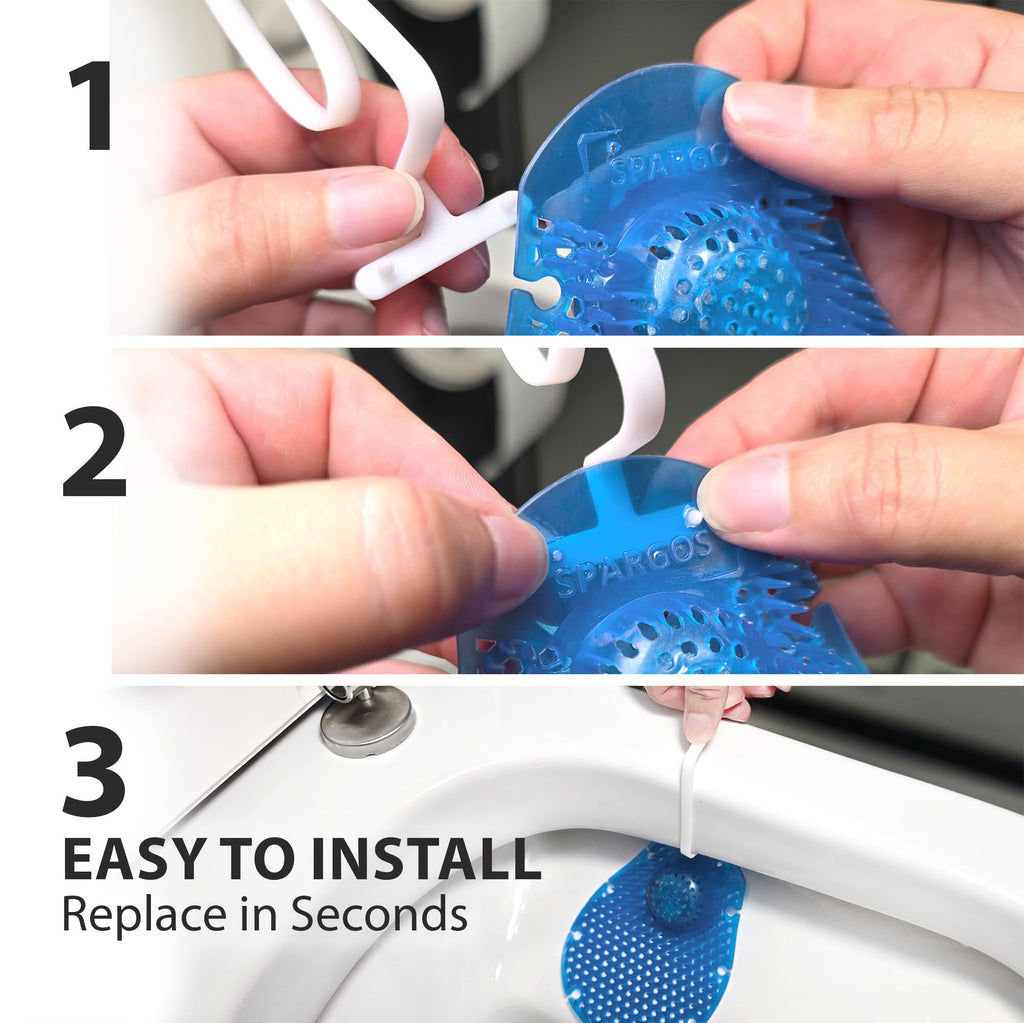 Spargos Rim Hanger Toilet Bowl Cleaner, 12 Pack Ocean Breeze